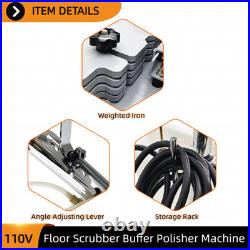 Hard Floor Cleaning Scrubber for Marble Polishing Carpet & Tile Washing 110V