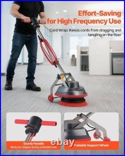 Heavy Duty Corded Floor Scrubber with 1900 RPM Complete Cleaning Solution