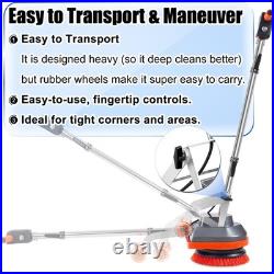Hhq Commercial Floor Scrubber Machine 13 Heavy Duty Orbital Floor Cleaner