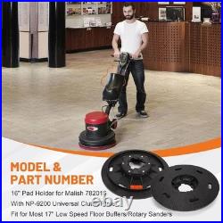 High Compatibility 16 Floor Buffer Pad with NP-9200 Clutch for Reliable Results