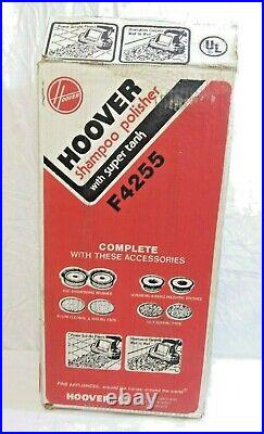 Hoover F4255 Hard Floor Carpet Scrubber Buffer Polisher Shampooer Brushes Pads