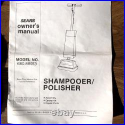 Kenmore Heavy Duty Floor The Cleaning Machine Scrubber Buffer Shampoo Parts