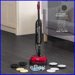 Lightweight Floor Polisher, Cleaner, Buffer and Scrubber with Reusable Pads