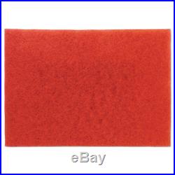 Low-Speed Buffer Floor Pads 5100, 28 x 14, Red, 10/Carton