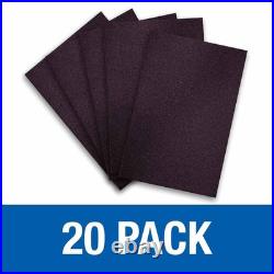 NEW 20Pack 12x18in Floor Sanding Sheets 80 Grit Silicon Carbide