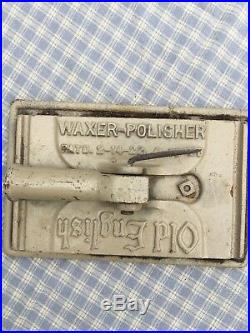NICE Vintage 1920's OLD ENGLISH WAXER/POLISHER Floor Wax Applicator Pad Holder