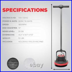 (New)Commercial Corded 10 in. 1800 RPM Floor Cleaner Scrubber Polisher Burnisher