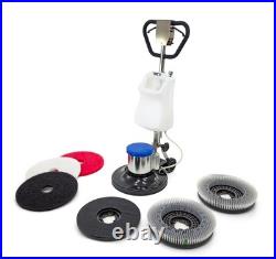 Open Box Floor Burnisher Machine 1200W with Brushes, Pads & Tank