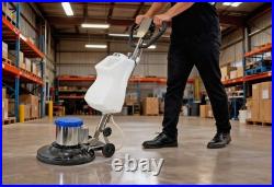 Open Box Floor Burnisher Machine 1200W with Brushes, Pads & Tank
