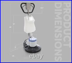 Open Box Floor Burnisher Machine 1200W with Brushes, Pads & Tank