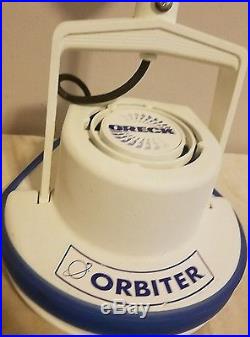Oreck Orbiter Floor Buffer and Polisher White with Pad and Brushes