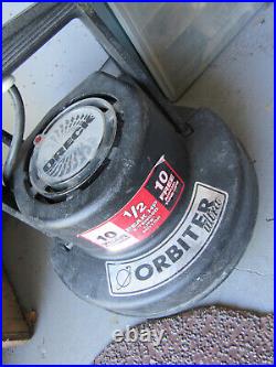 Oreck Orbiter Ultra Floor Buffer Polisher Scrubbing Waxing Machine w pads discs