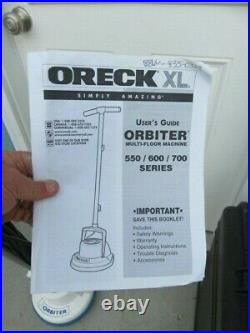 Oreck orbiter 600 orb600mw multipurpose floor machine buffer scrubber + pads