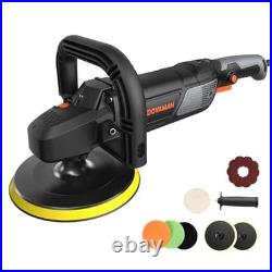 PLS03A Buffer Polisher Kit for Car, 12.5 Amp 6 Inch/7 Inch Rotary Car Polisher