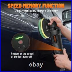 PLS03A Buffer Polisher Kit for Car, 12.5 Amp 6 Inch/7 Inch Rotary Car Polisher