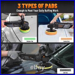 PLS03A Buffer Polisher Kit for Car, 12.5 Amp 6 Inch/7 Inch Rotary Car Polisher W PLS03A Buffer Polisher Kit for Car, 12.5 Amp 6 Inch/7 Inch Rotary Car Polisher W