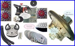 Planetary Floor Polisher 48 Pad 3 grinding cup 3/4 radius bullnose concrete