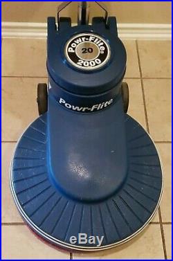 Powr-Flite 20 2000 RPM High Speed Floor Buffer With Pad Excellent Working Cond