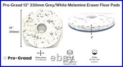 Pro-Graad Grey/White Melamine Eraser Floor Pad