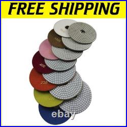 Professional 7 Wet Polishing Pads Set of 7