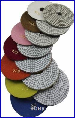 Professional 7 Wet Polishing Pads Set of 7