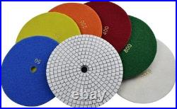 Professional 7 Wet Polishing Pads Set of 7