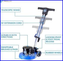 Prolux Core Hard Floor Buffer and Tile Floor Electric Scrubber Machine, Blue