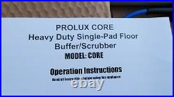 Prolux Core Heavy Duty Commercial Polisher Floor Buffer Single Pad NewithOpen Box