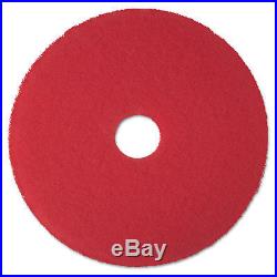 Red Buffer Floor Pads 5100, Low-Speed, 24, 5/carton