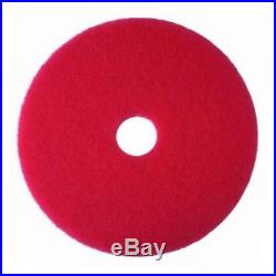 Red buffer pad 5100, 22 floor buffer, machine use (case of 5)