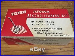 Regina Floor Polisher Recondition Kit Scrubbing Brushes 12 Twin Scrub Pads