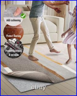 Resare Non Slip Rug Pad Gripper 8x11ft Extra Thick Felt Under Rug Hardwood Floor