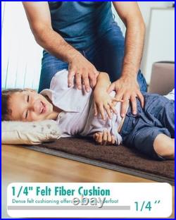 Resare Non Slip Rug Pad Gripper 8x11ft Extra Thick Felt Under Rug Hardwood Floor