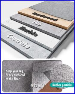 Resare Non Slip Rug Pad Gripper 8x11ft Extra Thick Felt Under Rug Hardwood Floor