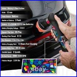S5 Cordless Mini Car Polisher Buffer Sander Dual Action Rotary Small Polishing M