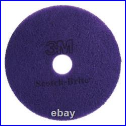 Scotch-Brite 08421 Diamond Floor Pad Plus, 27 In, Purple, Pk5