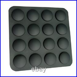 Self Adhesive Rubber Feet Bumper Non Slip Door Furniture Buffer Pad Black Round