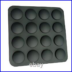 Self Adhesive Rubber Feet Bumper Non Slip Door Furniture Buffer Pad Black Round