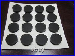 Self Adhesive Rubber Feet Bumper Non Slip Door Furniture Buffer Pad Black Round