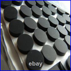 Self Adhesive Rubber Feet Bumper Non Slip Door Furniture Buffer Pad Black Round