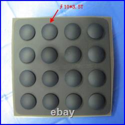 Self Adhesive Rubber Feet Bumper Non Slip Door Furniture Buffer Pad Black Round