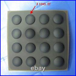 Self Adhesive Rubber Feet Bumper Non Slip Door Furniture Buffer Pad Black Round