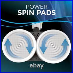Spinwave Hard Floor Mop Power Clean Polisher On Demand Spray Rotating Pads New Spinwave Hard Floor Mop Power Clean Polisher On Demand Spray Rotating Pads New
