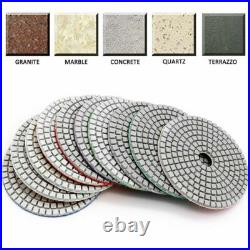 Stone concrete floor grinder 30pcs 5 inch granite marble travertine polish pad