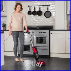 Stylish 4-in-1 Floor Polisher & Vacuum Efficient Cleaning Solution, Red Finish