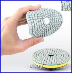 TWO wet polisher grinder 140 granite marble FLOOR TILE STONE CONCRETE POLISH PAD