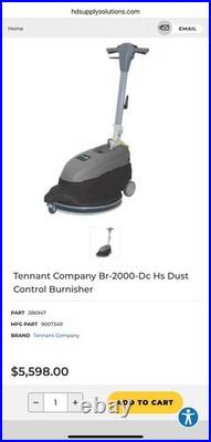 Tennant Company Br-2000-Dc Hs Dust Control Burnisher FOLDABLE With 75 FT CORD