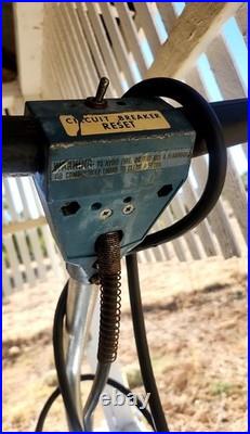 Tornado Walk-Behind Floor Buffer Polisher, Disc Pad, Circuit Breaker Vintage