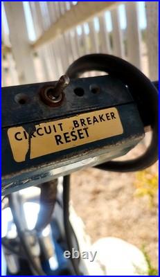 Tornado Walk-Behind Floor Buffer Polisher, Disc Pad, Circuit Breaker Vintage