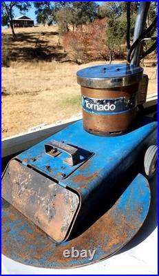 Tornado Walk-Behind Floor Buffer Polisher, Disc Pad, Circuit Breaker Vintage